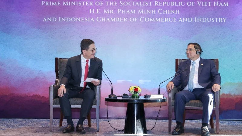 Thủ tướng Phạm Minh Chính khẳng định Việt Nam luôn hoan nghênh các doanh nghiệp Indonesia đầu tư vào lĩnh vực ngân hàng, tài chính.
