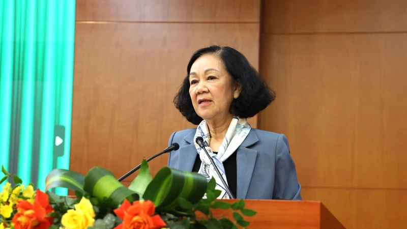 Đồng chí Trương Thị Mai phát biểu chỉ đạo Hội nghị.