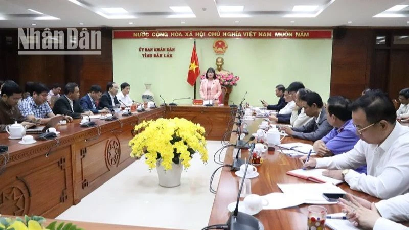 Phó Chủ tịch Ủy ban nhân dân tỉnh Đắk Lắk H’Yim K’doh thông tin về vụ việc.