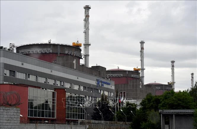 Quang cảnh nhà máy điện hạt nhân Zaporizhzhia ở miền nam Ukraine. (Ảnh tư liệu: AFP/TTXVN)