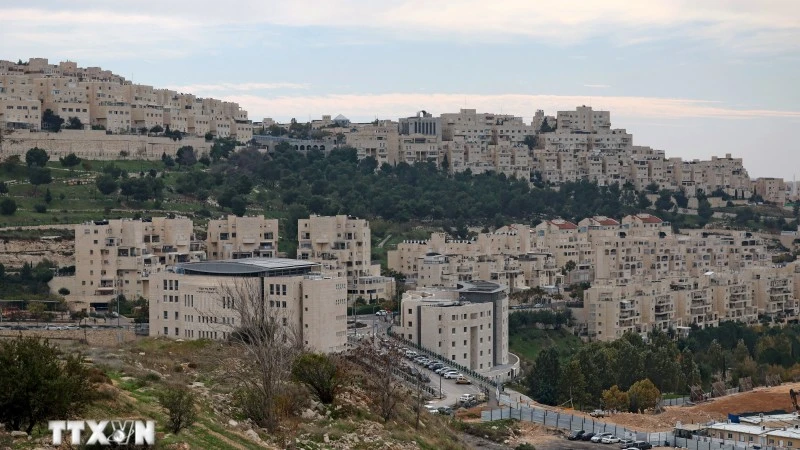 Quang cảnh Khu định cư Har Homa của Israel tại Đông Jerusalem. (Ảnh: AFP/TTXVN)