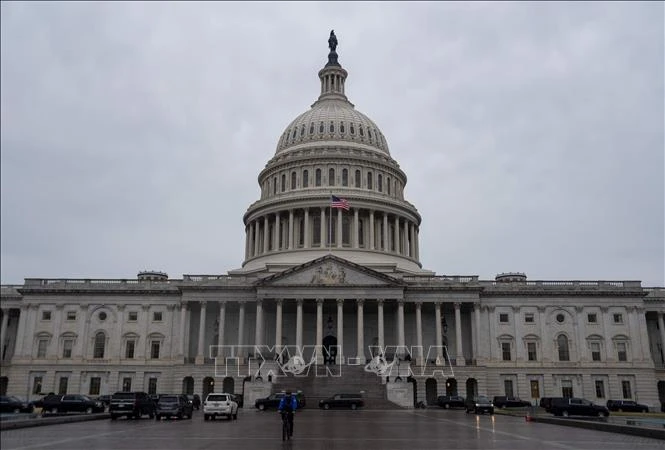 Tòa nhà Quốc hội Mỹ tại Washington, D.C. (Ảnh: THX/TTXVN)