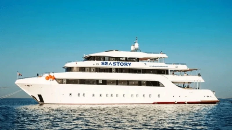 Tàu Sea Story chở 31 du khách bị chìm ngoài khơi bờ biển Ai Cập. (Ảnh: LiveAboard)