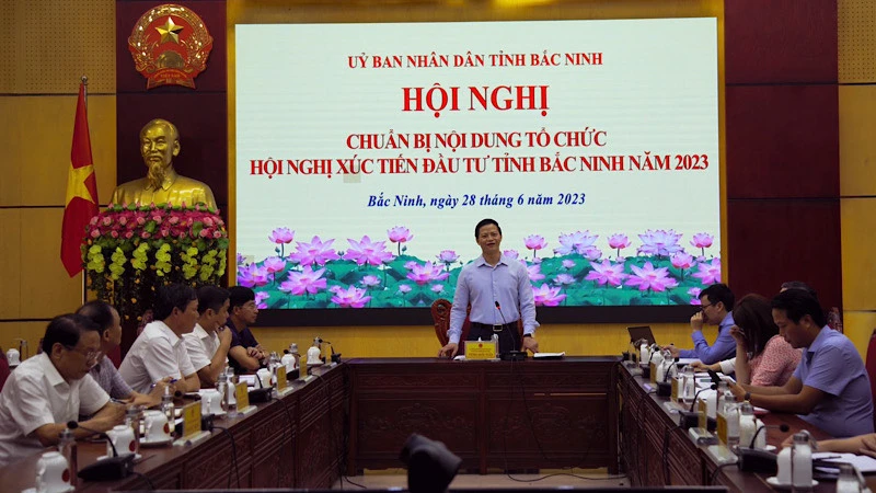 Chuẩn bị tổ chức Hội nghị xúc tiến đầu năm tỉnh Bắc Ninh năm 2023. 