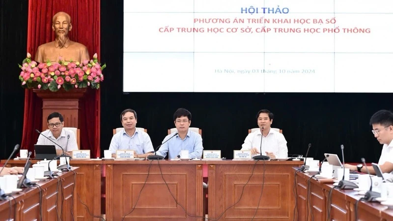 Hội thảo phương án triển khai học bạ số cấp trung học cơ sở và trung học phổ thông nhằm lấy ý kiến của các địa phương.