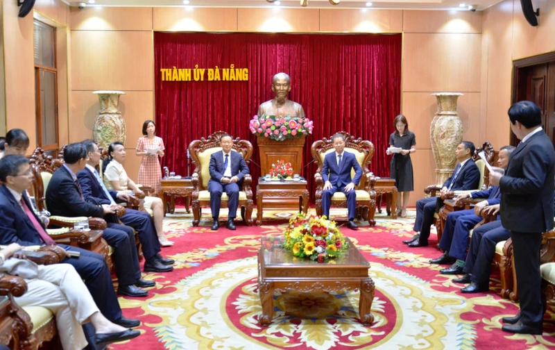 Bí thư Thành ủy Đà Nẵng Nguyễn Văn Quảng chủ trì tiếp đoàn công tác của Ban Tuyên truyền Trung ương Đảng Cộng sản Trung Quốc.