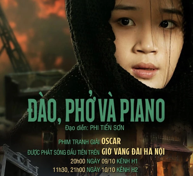 Đài Phát thanh và Truyền hình Hà Nội được chọn phát sóng đầu tiên phim "Đào, Phở và Piano".