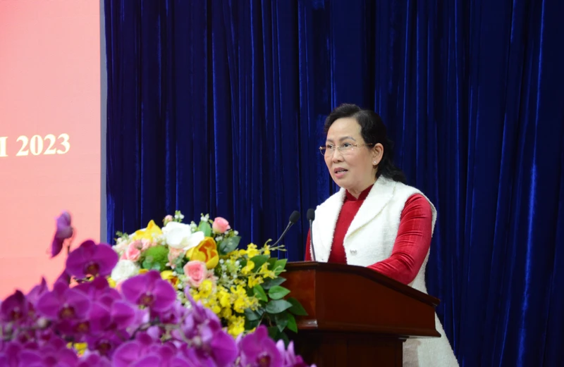 Đồng chí Bí thư Tỉnh ủy Hà Nam phát biểu kết luận hội nghị.