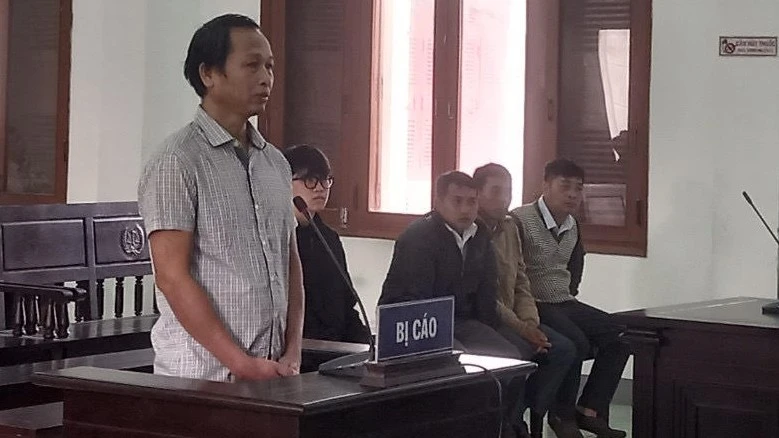 Bị cáo Nay Y BLang tại phiên tòa.