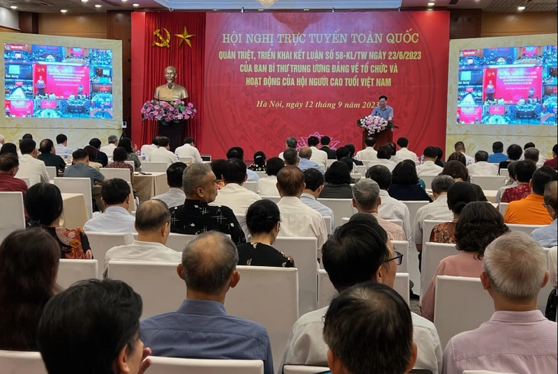 Hội nghị quán triệt, triển khai Kết luận số 58 của Ban Bí thư về tổ chức và hoạt động của Hội Người cao tuổi Việt Nam.
