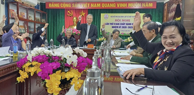 Hội Hỗ trợ gia đình liệt sĩ Việt Nam tổ chức Hội nghị lần thứ 8 Ban chấp hành khóa III, nhiệm kỳ 2020-2025.