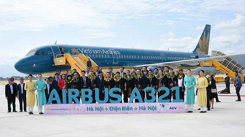 Sau khi nâng cấp, Cảng Hàng không Điện Biên chính thức đón máy bay Airbus A321 từ ngày 2/12/2023.