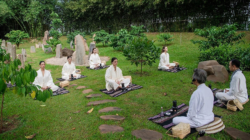 Trải nghiệm thực hành Thiền tại vườn Zen trong Khu đô thị thành phố Cà-phê.
