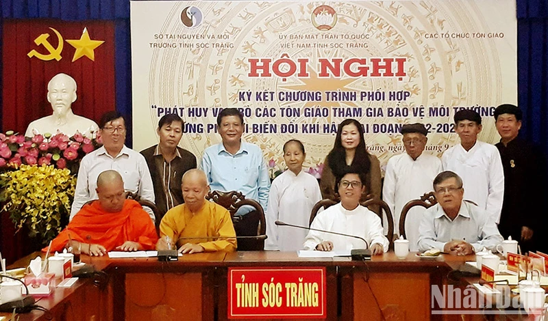 Sóc Trăng: Các tôn giáo tích cực tham gia bảo vệ môi trường