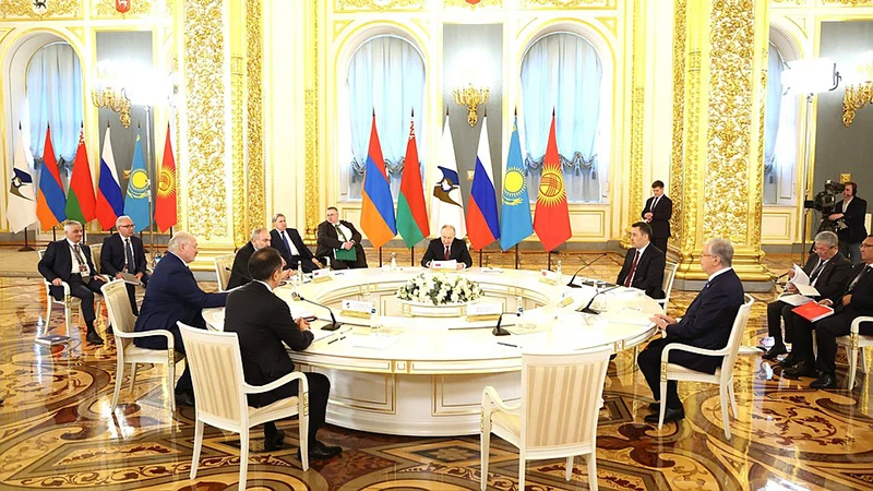 Cuộc họp Liên minh kinh tế Á-Âu tại Moskva. (Ảnh: Kremlin.ru)