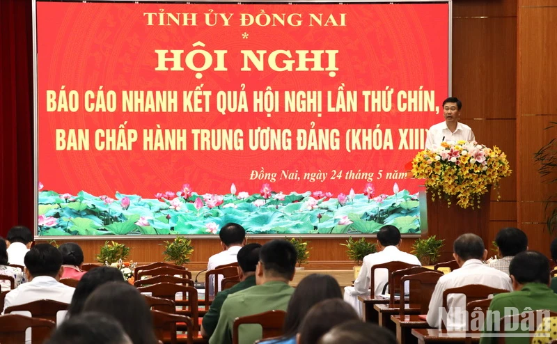 Quang cảnh Hội nghị tại Trụ sở Tỉnh ủy Đồng Nai.