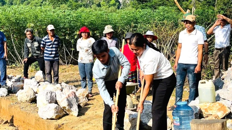 Khởi công xây nhà đại đoàn kết cho đồng bào dân tộc thiểu số ở Quảng Bình (Ảnh minh họa)