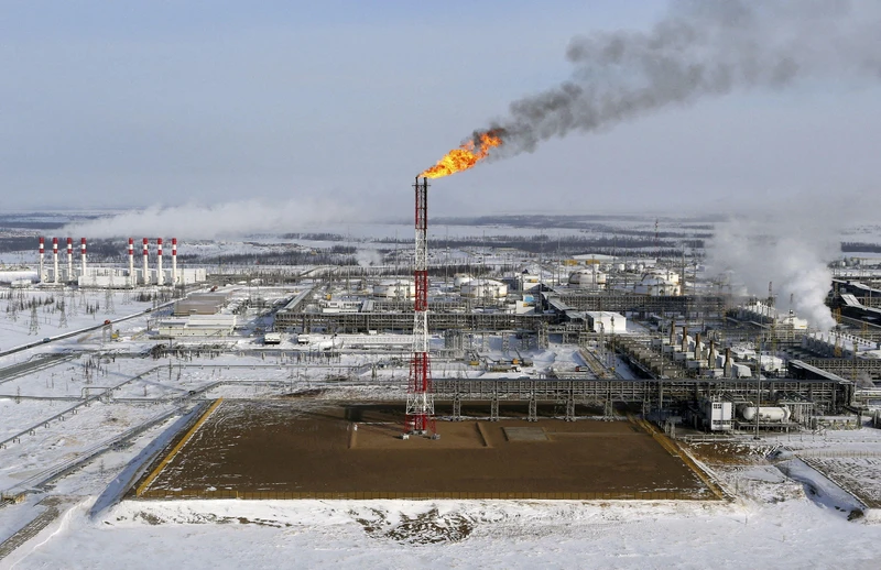 Một cơ sở khai thác dầu mỏ ở mỏ dầu Vankorskoye thuộc sở hữu của công ty Rosneft, thành phố Krasnoyarsk, vùng Siberia, Nga. (Ảnh: Reuters)