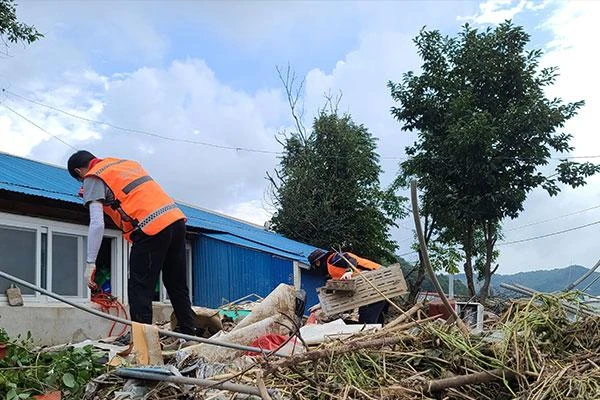 Hàn Quốc tuyên bố "Khu vực thảm họa đặc biệt" với những địa phương đủ điều kiện, nhằm triển khai hỗ trợ khắc phục thiệt hại nhanh chóng. (Ảnh: Yonhap)