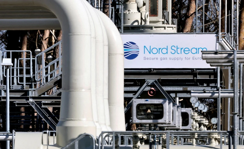 Hệ thống đường ống dẫn khí đốt của Dòng chảy phương bắc tại Đức. (Ảnh: Reuters)