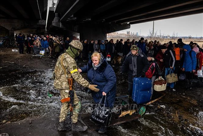 EU đã ký 1 thoả thuận viện trợ thêm 500 triệu euro cho Ukraine. (Ảnh tư liệu: AFP/TTXVN)