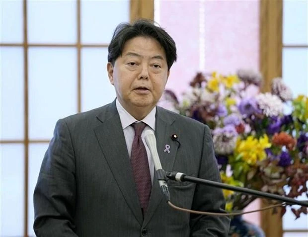 Ngoại trưởng Nhật Bản Yoshimasa Hayashi. (Ảnh: Kyodo/TTXVN) 