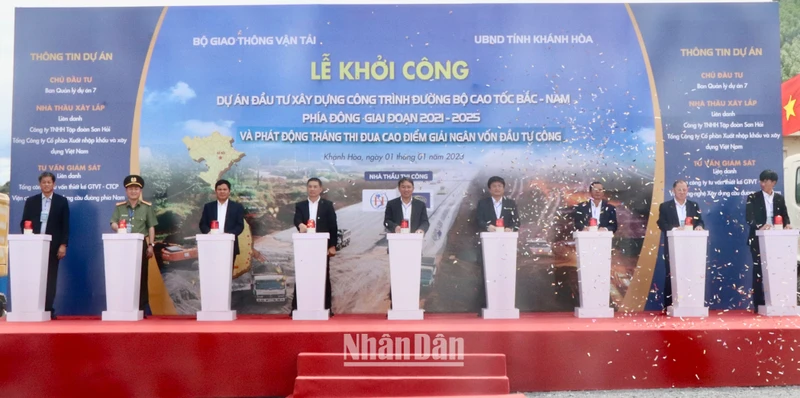 Khởi công dự án thành phần cao tốc bắc-nam, đoạn Vân Phong-Nha Trang