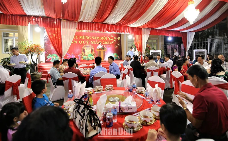 Tết cộng đồng chào Xuân Quý Mão tổ chức tại Tổng Lãnh sự quán Việt Nam. (Ảnh: NGUYỄN HIỆP)