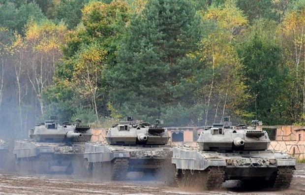 Xe tăng Leopard-2 A7 của quân đội Đức. (Ảnh: AFP/TTXVN)