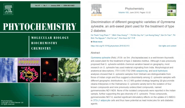 Kết quả nghiên cứu của TS Hoàng Minh Châu trên tạp chí khoa học Phytochemistry.