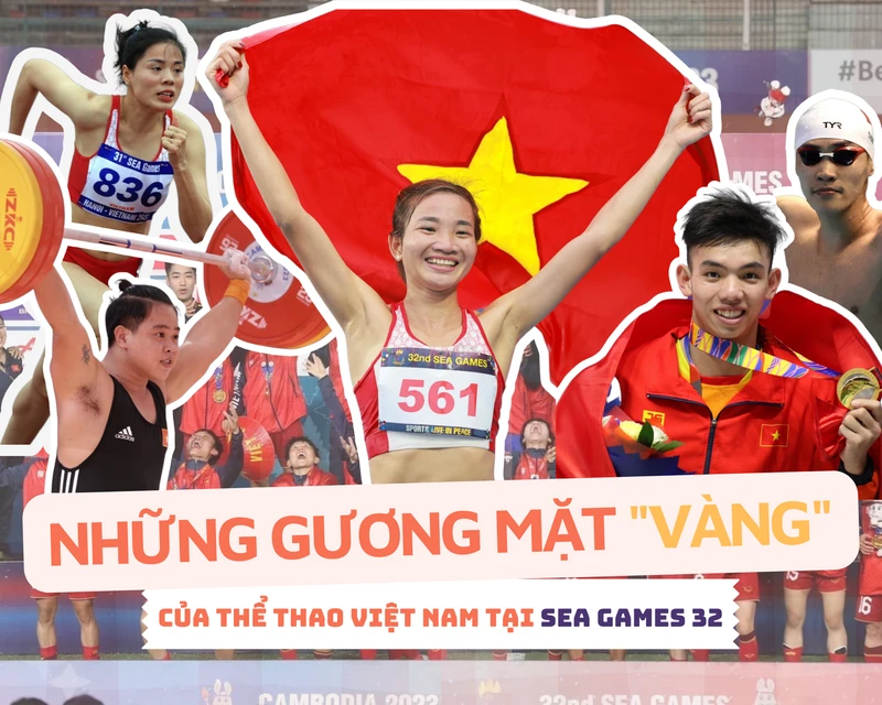 [Infographic] Những gương mặt “vàng” của thể thao Việt Nam tại SEA Games 32