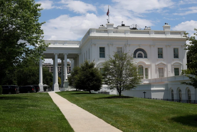 Một phần Nhà Trắng trong ảnh chụp ngày 4/7. (Ảnh: Reuters)