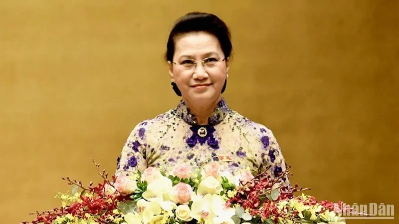 Nguyên Chủ tịch Quốc hội Nguyễn Thị Kim Ngân. (Ảnh: TRẦN HẢI)