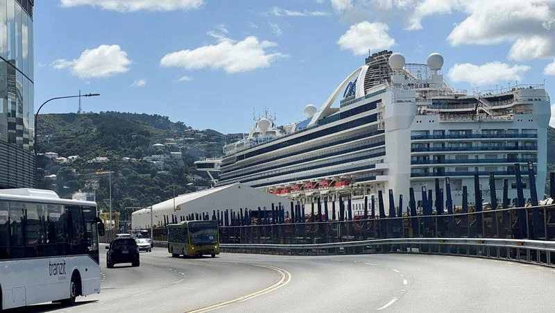 Tàu du lịch Grand Princess neo đậu tại cảng Wellington, New Zealand. (Ảnh minh họa: Reuters) 