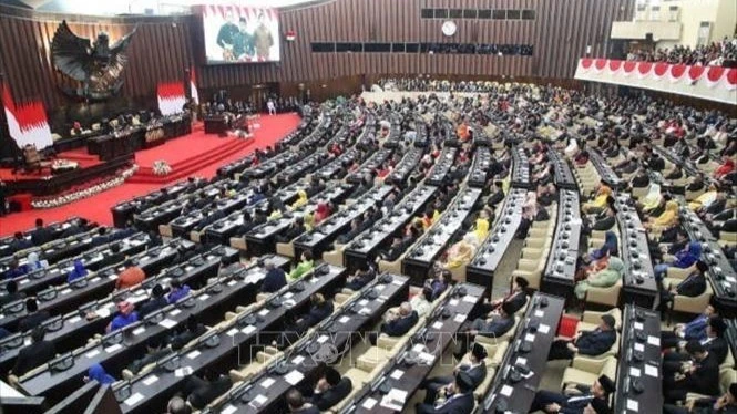 Toàn cảnh phiên họp Quốc hội Indonesia tại Jakarta. (Ảnh: Getty Images/TTXVN) 