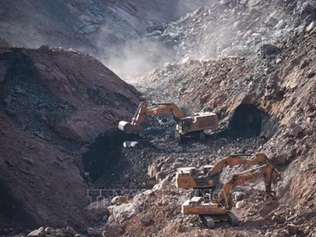 Hiện trường một vụ sập mỏ than ở Trung Quốc. (Ảnh: THX/TTXVN