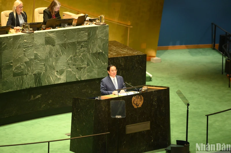 Thủ tướng Chính phủ Phạm Minh Chính đã có bài phát biểu quan trọng tại Phiên thảo luận chung Cấp cao Đại hội đồng Liên hợp quốc khóa 78.