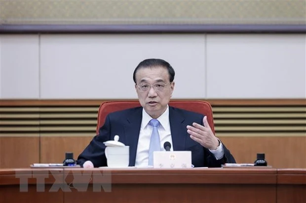 Nguyên Thủ tướng Trung Quốc Lý Khắc Cường lúc đương nhiệm, chủ trì phiên họp Chính phủ tại Bắc Kinh, ngày 3/2/2023. (Ảnh: THX/TTXVN)