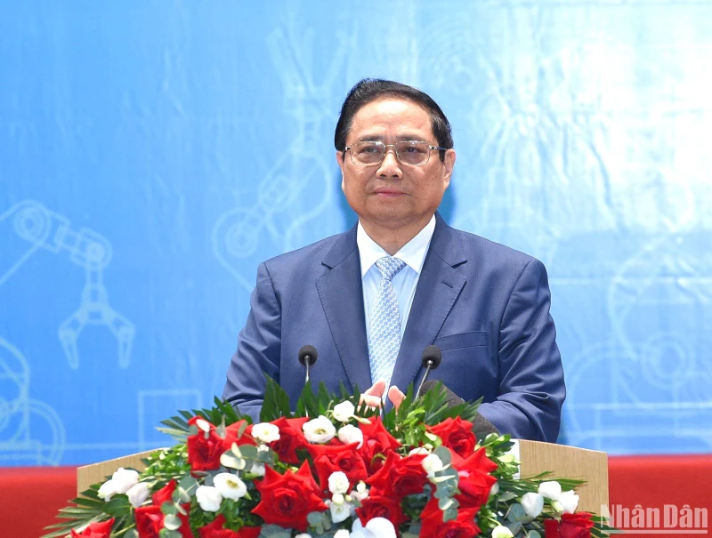 Thủ tướng Phạm Minh Chính phát biểu ý kiến tại Diễn đàn.