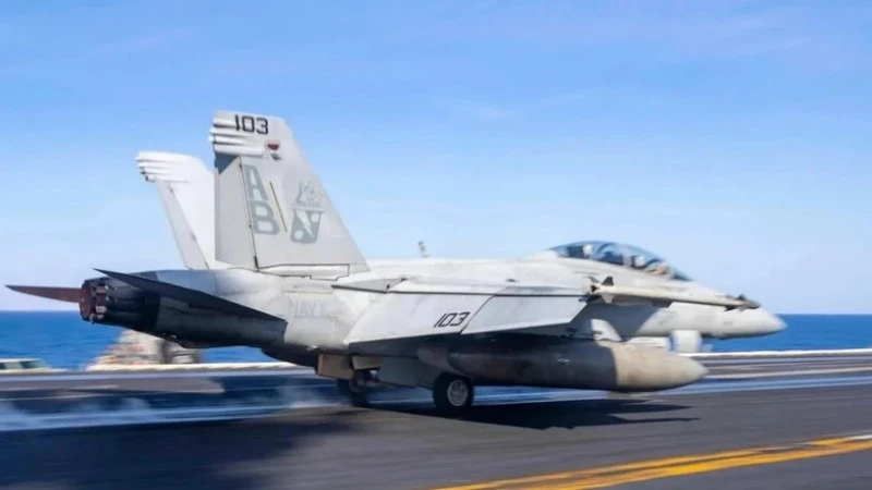 Máy bay F/A-18. (Ảnh: Hải quân Mỹ) 