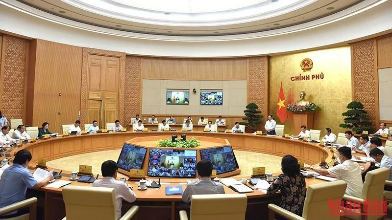 Quang cảnh Phiên họp Chính phủ thường kỳ tháng 7/2022. 