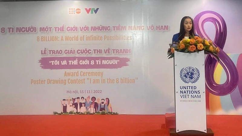 Bà Naomi Kitahara, Trưởng đại diện UNFPA tại Việt Nam phát biểu tại sự kiện.