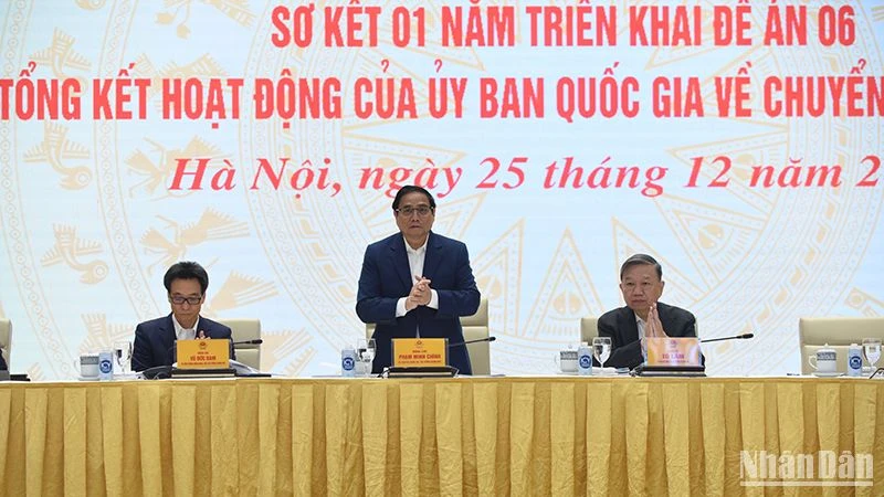 Thủ tướng Phạm Minh Chính dự và chỉ đạo Hội nghị.