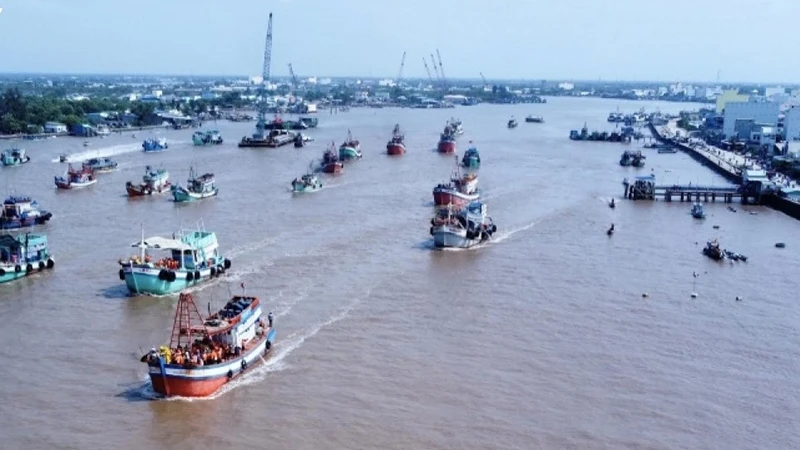 Cửa biển Gành Hào (Bạc Liêu), nơi diễn ra lễ hội Nghinh Ông.