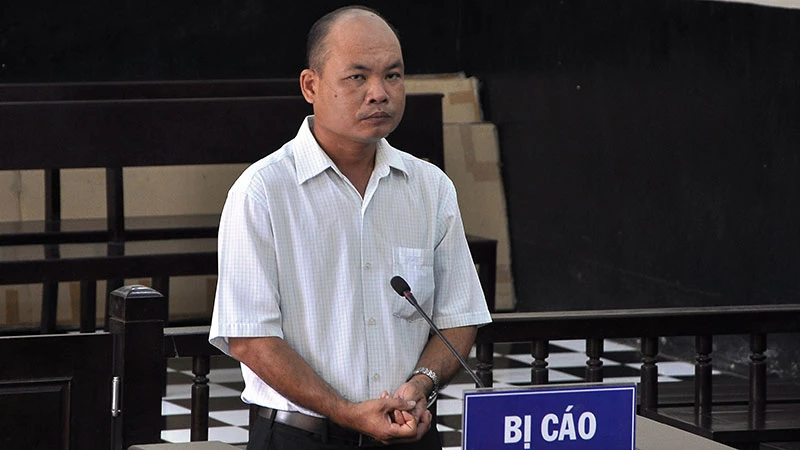 Nguyễn Ngọc Chẩn tại phiên xét xử sơ thẩm.