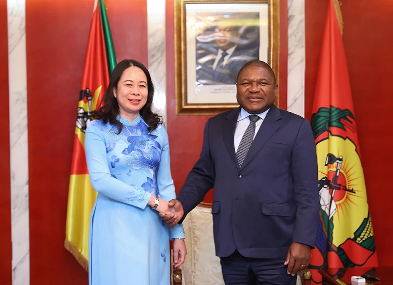 Phó Chủ tịch nước Võ Thị Ánh Xuân hội kiến Tổng thống Mozambique Filipe Nyusi.