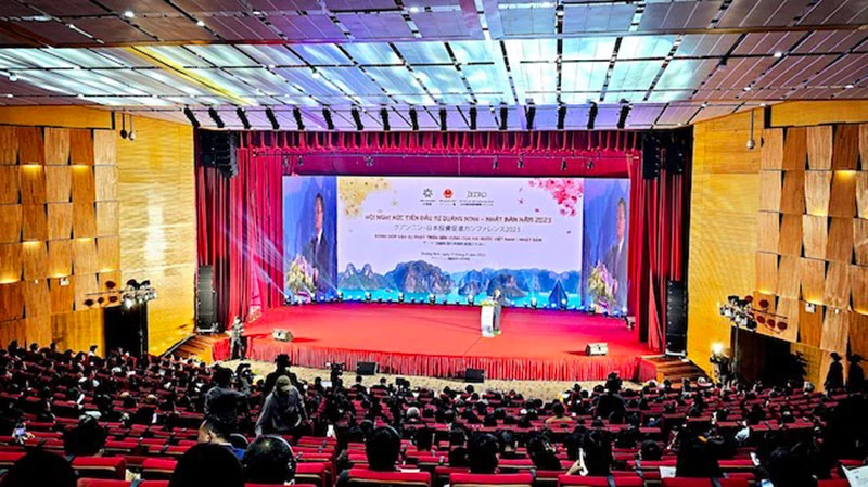 Quang cảnh Hội nghị xúc tiến đầu tư Quảng Ninh-Nhật Bản năm 2023.
