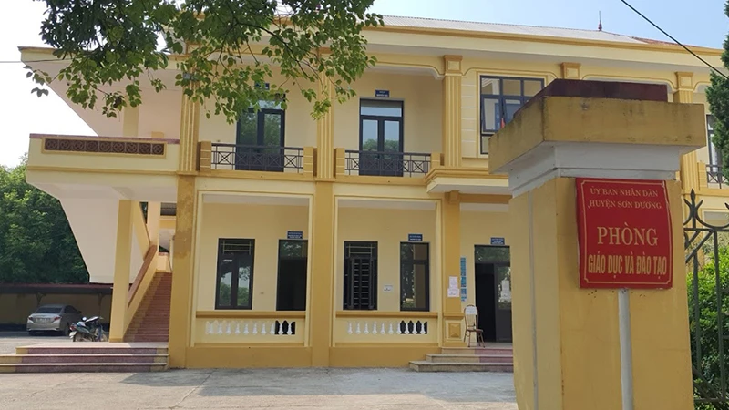 Trụ sở Phòng Giáo dục và Đào tạo huyện Sơn Dương, tỉnh Tuyên Quang.