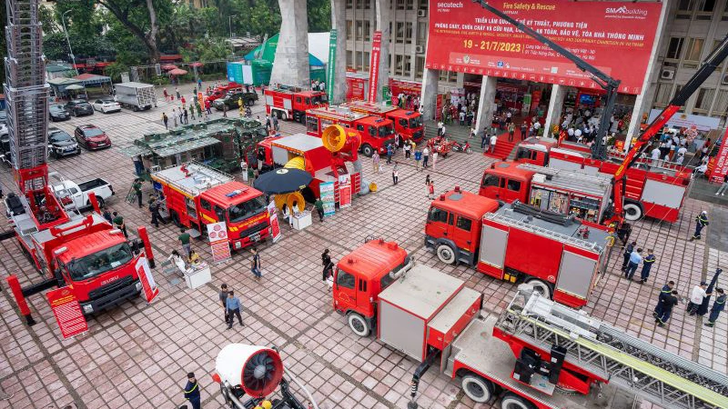 Triển lãm quốc tế lần thứ nhất năm 2023 về phòng cháy, chữa cháy và cứu nạn, cứu hộ tổ chức tại Hà Nội.