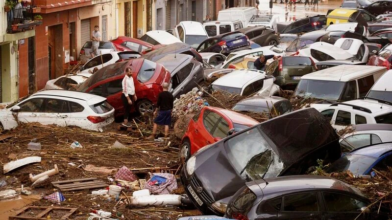 Lũ quét ở Valencia, Tây Ban Nha. (Nguồn: AFP)